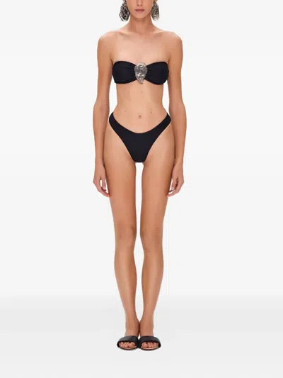 Korobeynikov Shell-embellished Bikini In Black