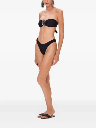 Korobeynikov Shell-embellished Bikini In Black