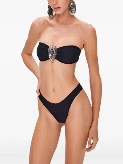 Korobeynikov Shell-embellished Bikini In Black