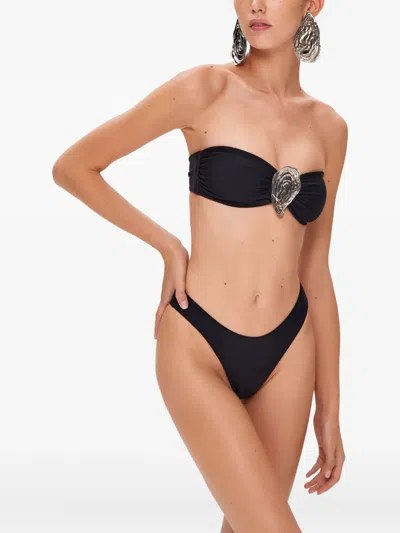 Korobeynikov Shell-embellished Bikini In Black