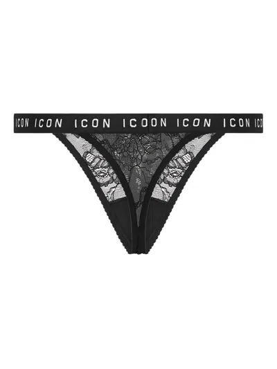 Dsquared2 Laced Briefs In Black
