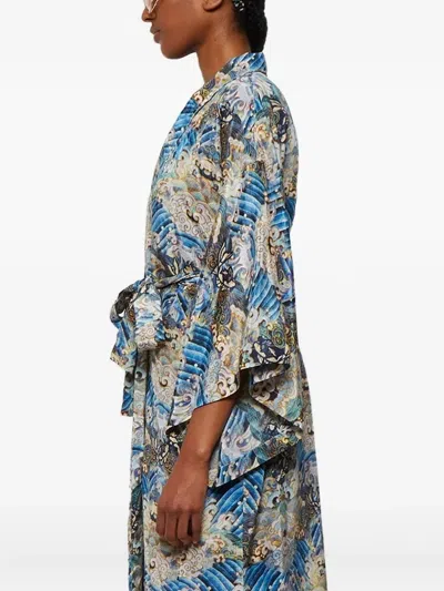 Chufy Susu Short Belted Coat In Multi