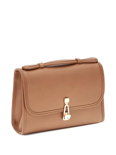 Gabriela Hearst Small Leonora Top-handle Clasp Bag In Brown