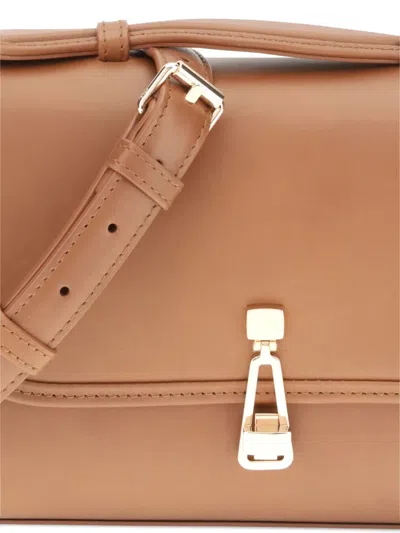 Gabriela Hearst Small Leonora Top-handle Clasp Bag In Brown