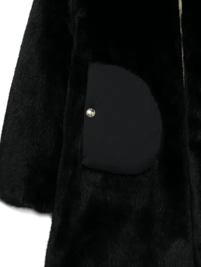 人造皮草连帽外套