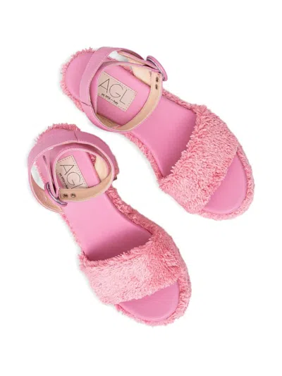 Agl Attilio Giusti Leombruni 115mm Sista Zerby Sandals In Pink