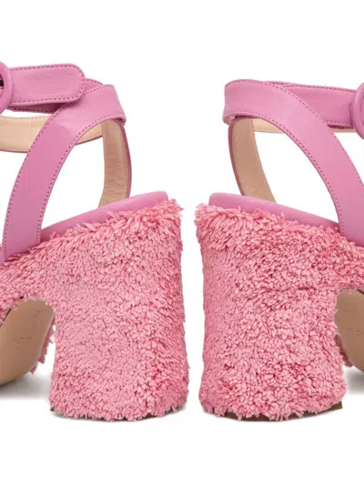 Agl Attilio Giusti Leombruni 115mm Sista Zerby Sandals In Pink