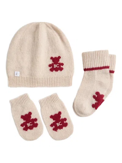 Brunello Cucinelli Bernie Beanie (set Of Three) In Brown