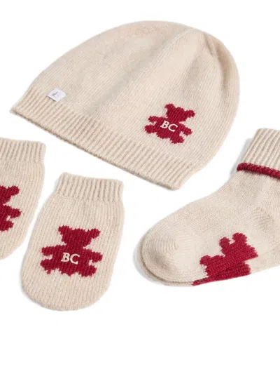 Brunello Cucinelli Bernie Beanie (set Of Three) In Brown