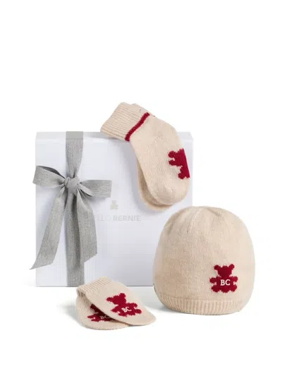 Brunello Cucinelli Bernie Beanie (set Of Three) In Brown