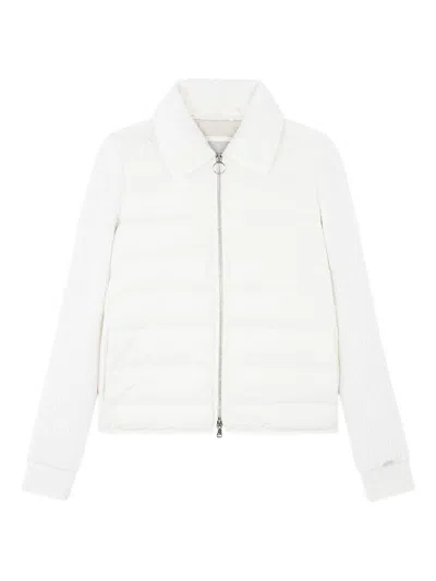 Paul & Shark Hybrid Zip-up Blouson In White