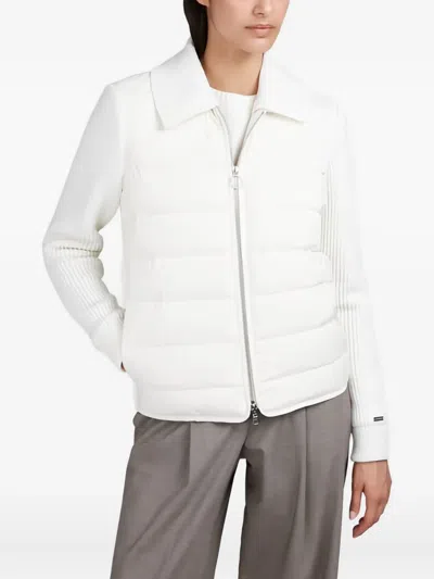 Paul & Shark Hybrid Zip-up Blouson In White