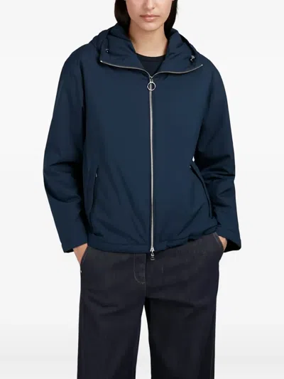 Paul & Shark Typhoon Padded Hooded Jacket In Blue