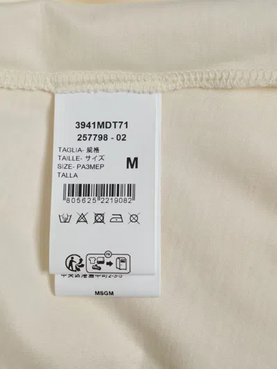 Msgm Mesh Tank Top In Neutral