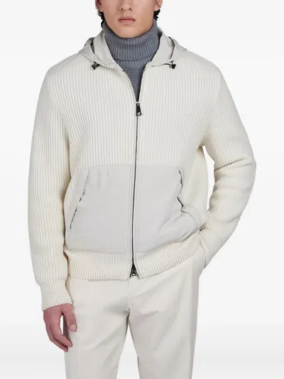 Paul & Shark Re-wool Sweatshirt With Re-130 High Density Details In Neutral