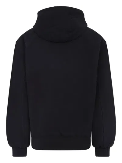 Carhartt Hooded Cotton Jacket In Blue