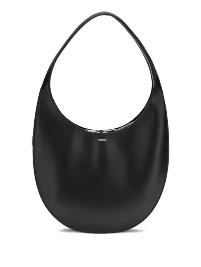 Coperni Medium Soft Swipe Leather Shoulder Bag In Black