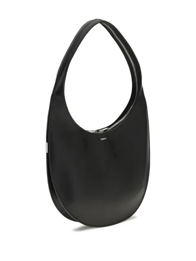 Coperni Medium Soft Swipe Leather Shoulder Bag In Black