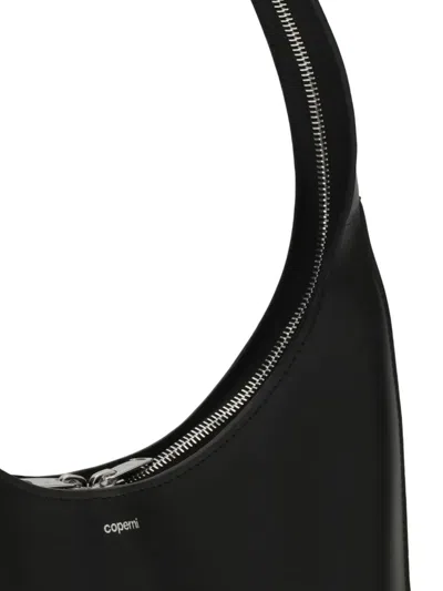 Coperni Medium Soft Swipe Leather Shoulder Bag In Black