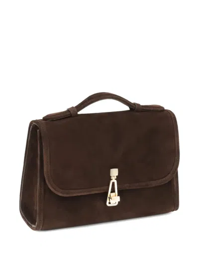 Gabriela Hearst Small Leonora Top-handle Clasp Bag In Brown