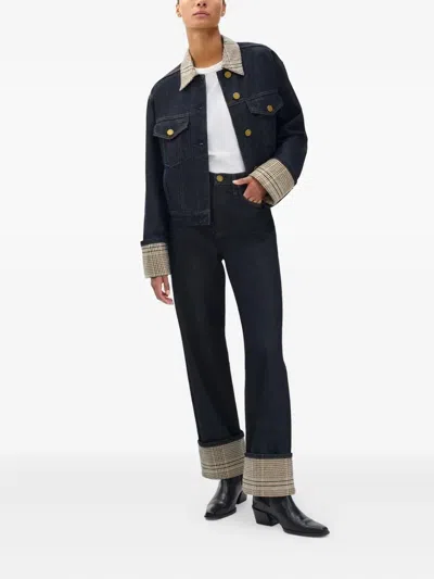 Rag & Bone Harriet Denim Trucker Jacket In Twilight Rinse Combo In Blue