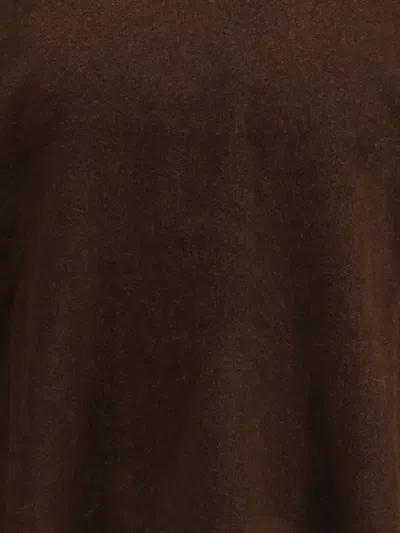 Gr10k Brushed Plain Wool Long Sleeve In Brown