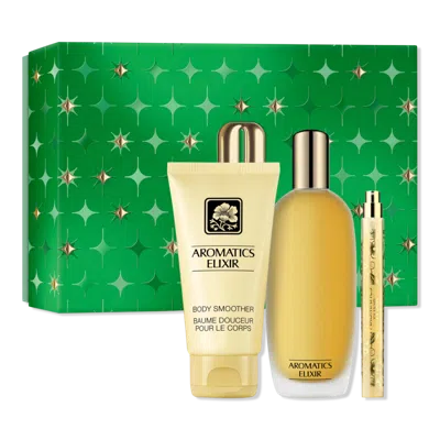 Clinique Aromatics Elixir Riches Signature Perfume Gift Set In Yellow