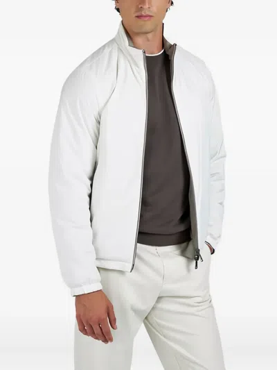 Paul & Shark Reversible Padded Jacket In Gray