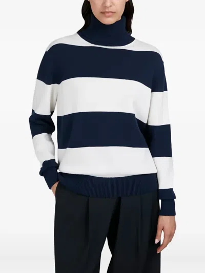 Paul & Shark Wool And Cashmere Turtleneck Sweater In Multi