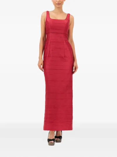 Baruni Rawand Dress-jacket Set In Pink