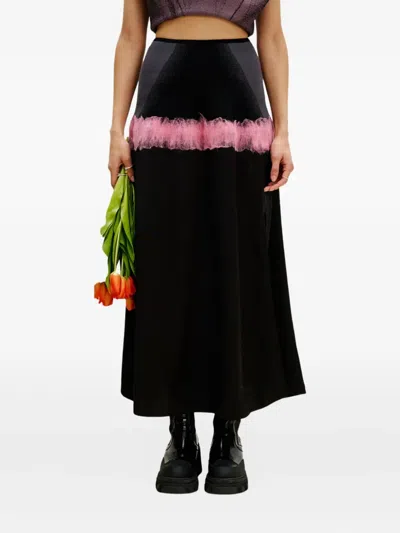 穿针荷叶边半身裙