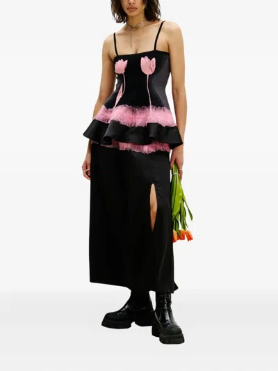 穿针荷叶边半身裙