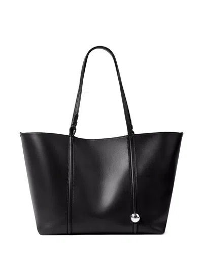 Jacquemus The Marino Leather Tote Bag In Black