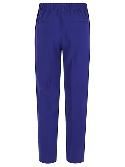 Alberto Biani Trousers Featuring Elastic Waistband And Back Pockets In Blue