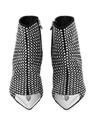 铆钉缀饰尖头靴（5.5厘米）