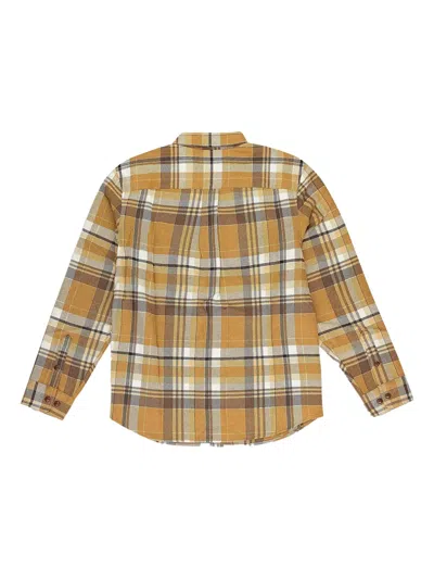 Aimé Leon Dore Brown Plaid Cotton Button-down Shirt In Brown