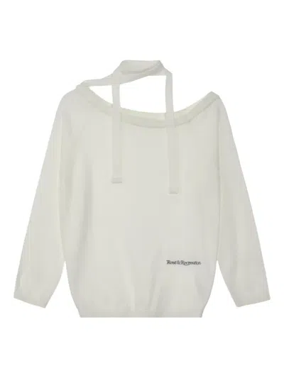 Rest&recreation One-shoulder Jumper In White