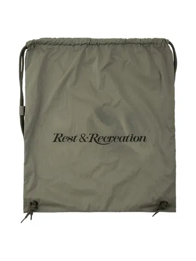Rest&recreation Drawstring Backpack In Green