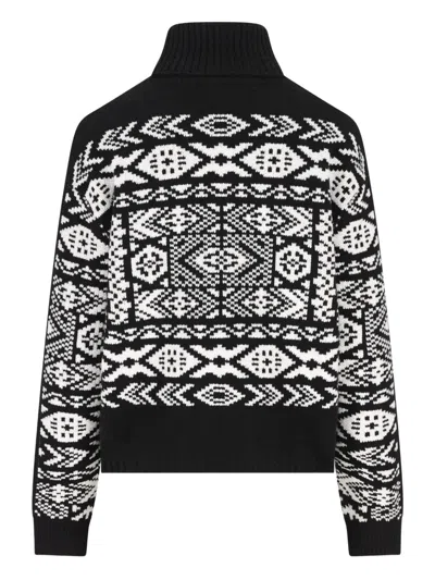 Bogner Nadin Roll-neck Patterned Sweater In Multi