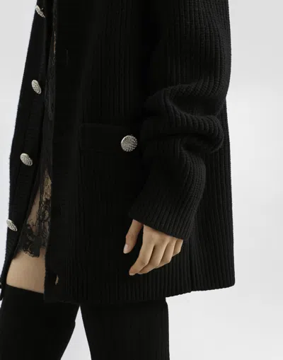 Dolce & Gabbana Virginwool Cardigan In Black