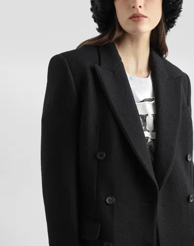 Dolce & Gabbana Wool Cloth Jacket In Black