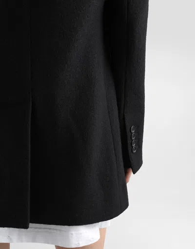 Dolce & Gabbana Wool Cloth Jacket In Black