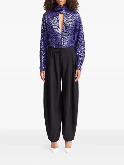 16arlington Olamo Lace Sequinned Top In Pink