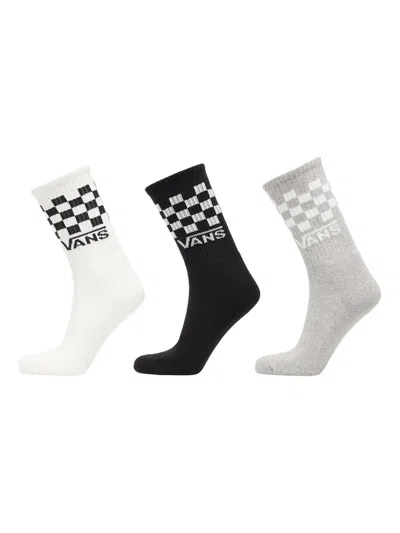 Vans Checkerboard Crew Socks In Multi