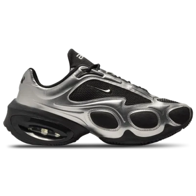 Nike Air Max Muse Sneakers In Silver Leather And Fabric In Multi