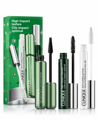 Clinique High Impact Lashes: Mascara & Lash Primer Gift Set In Transparent