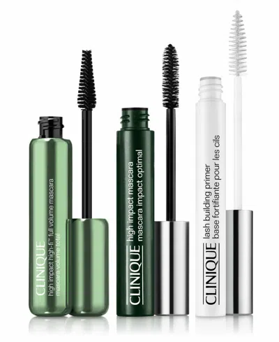 Clinique High Impact Lashes: Mascara & Lash Primer Gift Set In Transparent