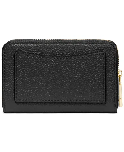 Michael Kors Jet Set Small Zip Around Card Case In Black