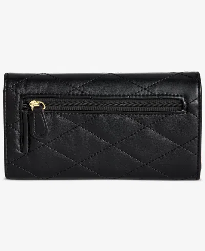 Giani Bernini Quilted Receipt Manager Wallet, Macy's Exclusive In Black