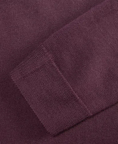 Alfani Men's Merino Wool-blend Turtleneck Sweater, Created For Macy's In Purple